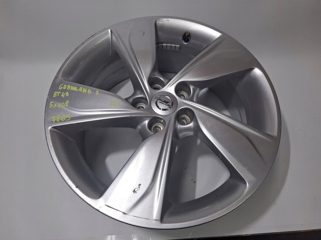 1x Alufelge 18 Zoll 7.5" 5x108 YP0006438 YP00180480 Opel Grandland X Rim Wheel