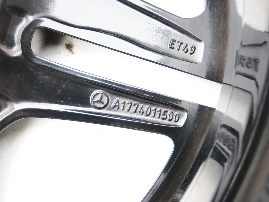 1x Alufelge 18 Zoll 7.5" 5x112 49ET Glanz Schwarz A1774011500 Mercedes-Benz W177 FEL5875063897hf
