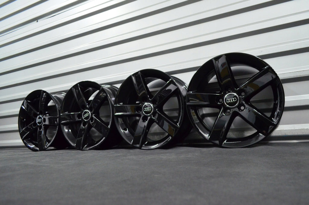4x Alufelge 16 Zoll 7.0" 5x112 46ET Schwarz 8K0071496 Audi B6 B7 I Rim Wheel FEL1284471062so