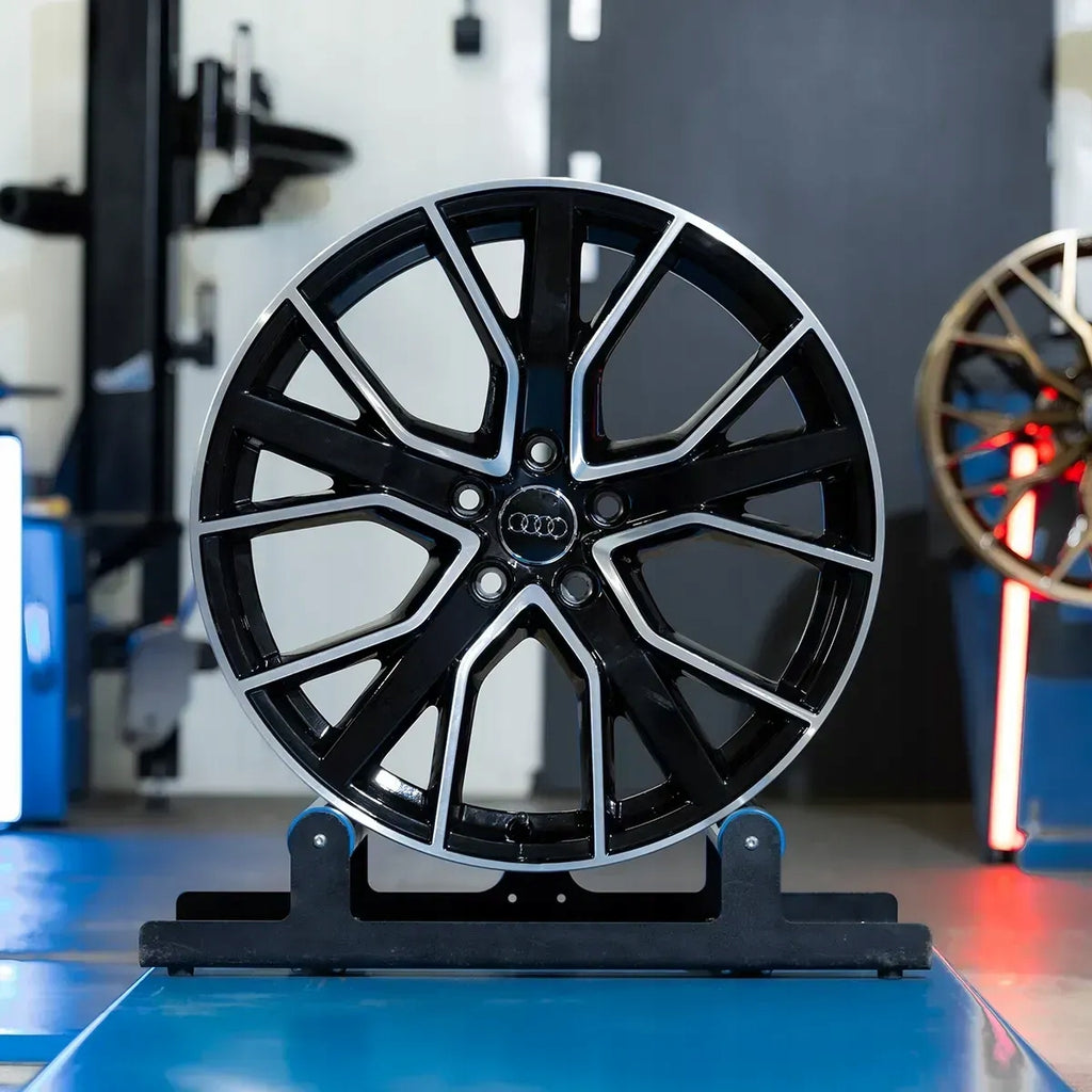 4x Alufelge 19 Zoll 8.5" 5x112 40ET Glanz Schwarz 8W0601025DH Audi A3 Rim Wheel FEL3709703091cd