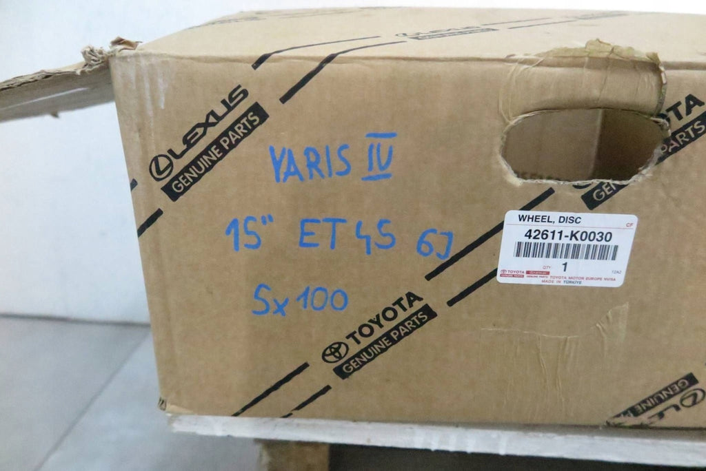 1x Alufelge 15 Zoll 42611K0030 Toyota Yaris Rim Wheel FEL5676994587fc