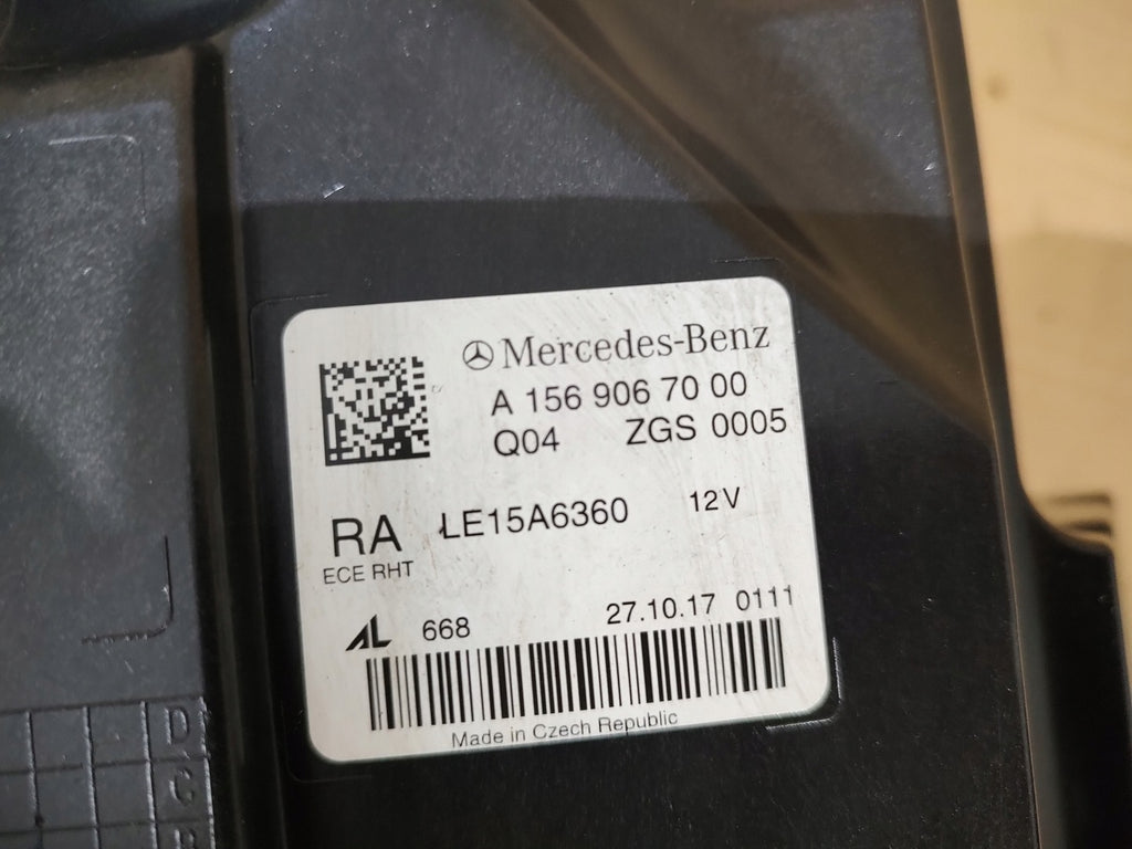 Frontscheinwerfer Mercedes-Benz Gla LE15A6360 LED Rechts Scheinwerfer Headlight