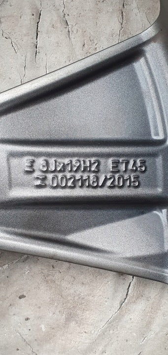 1x Alufelge 19 Zoll 8.0" 5x112 45ET Matt Silber 81A601025AN Audi Rim Wheel FEL5411370420au