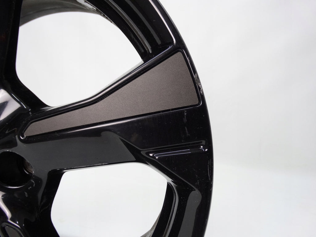 1x Alufelge 17 Zoll 6.5" 4x100 50ET Glanz Schwarz 40300-5FA5A Nissan Micra