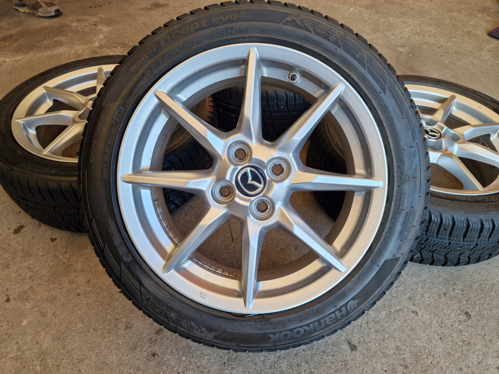 4x Alufelge 16 Zoll 6.5" 4x100 Glanz Silber 9965G36560 Mazda Mx-5 Mx5 I FEL1465786733od