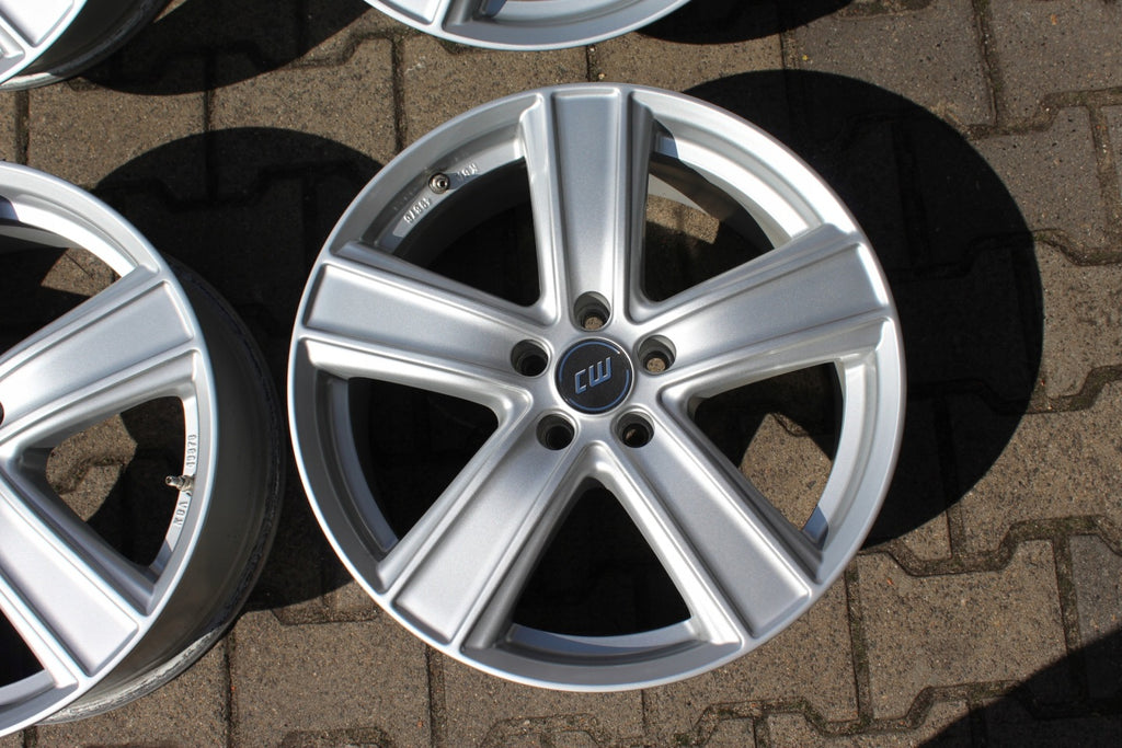 4x Alufelge 18 Zoll 8.0" 5x108 45ET Glanz Silber KBA-49876 Ford I Rim Wheel FEL6939968979xz