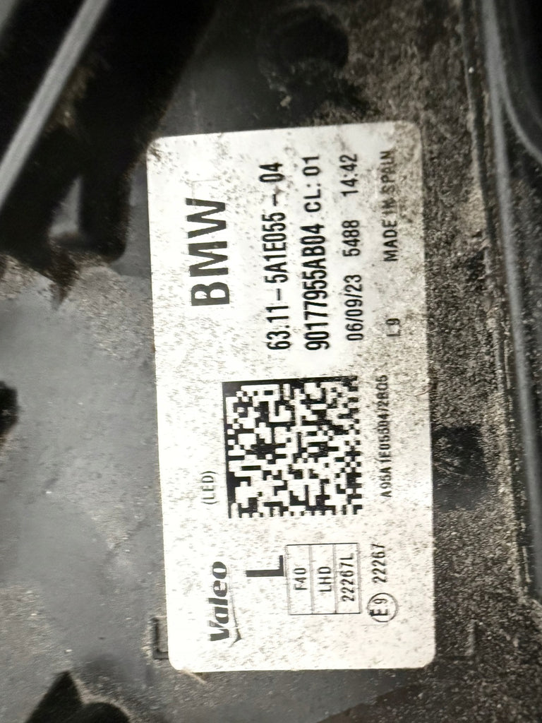 Frontscheinwerfer BMW 1 F40 5A1E055-04 LED Links Scheinwerfer Headlight SCH1122255235bn