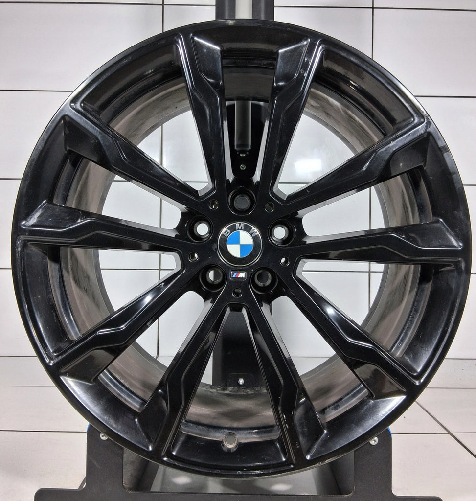 1x Alufelge 20 Zoll 9.5" 5x112 43ET Glanz Schwarz 7916266 BMW Rim Wheel FEL9376770332el