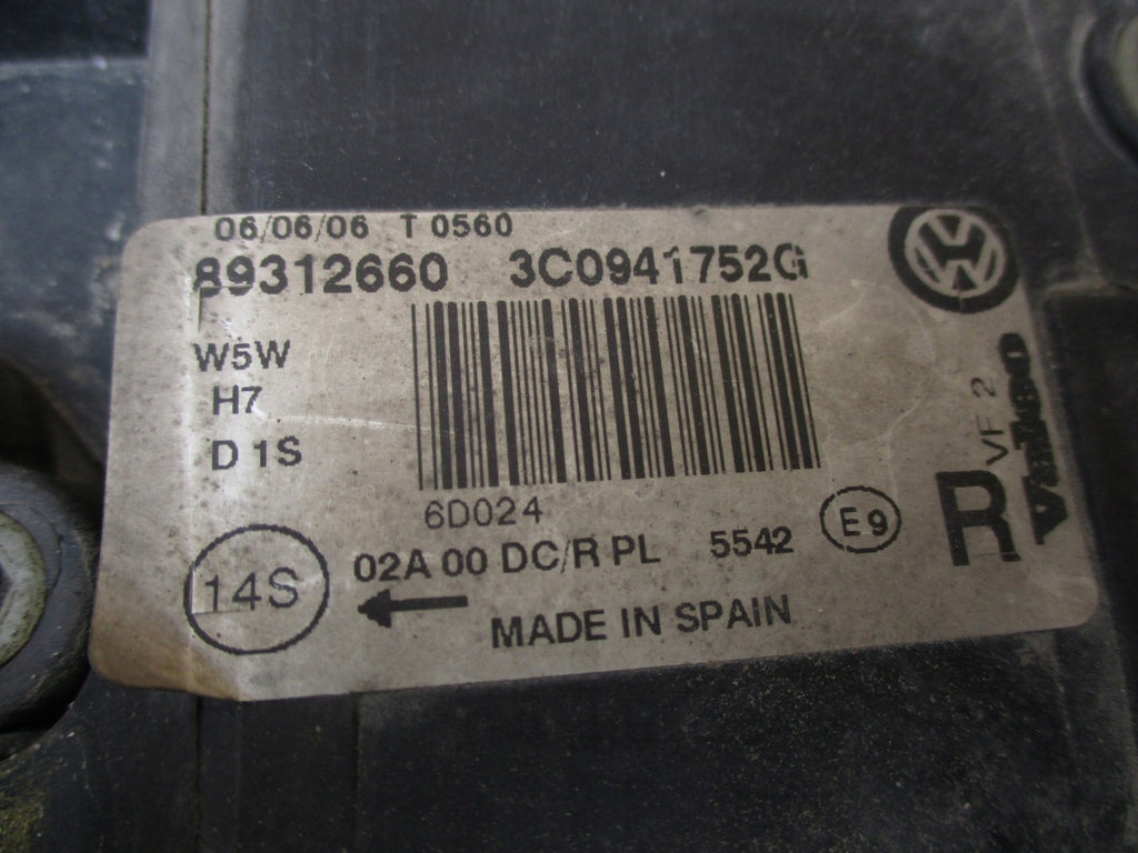 Frontscheinwerfer VW Passat 3C0941752G Rechts Scheinwerfer Headlight SCH3015873085gs