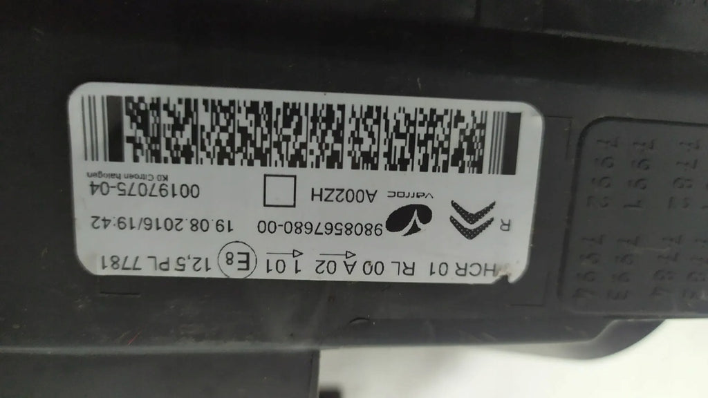 Frontscheinwerfer Citroën Jumpy 9808567680 Rechts Scheinwerfer Headlight