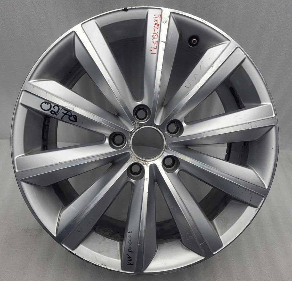 1x Alufelge 17 Zoll 7.5" 5x112 47ET Glanz Silber 3AA601025F VW Passat B7 FEL8174305696xo