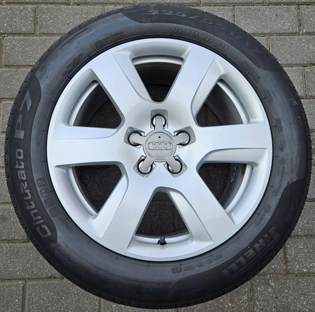 4x Alufelge 17 Zoll 8.0" 5x112 39ET Glanz Silber 4G0601025BK Audi Rim Wheel FEL3422895920ly