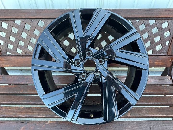 1x Alufelge 18 Zoll 7.5" 5x112 51ET Glanz Schwarz 5H0601025M VW Golf Viii FEL1104875070fl