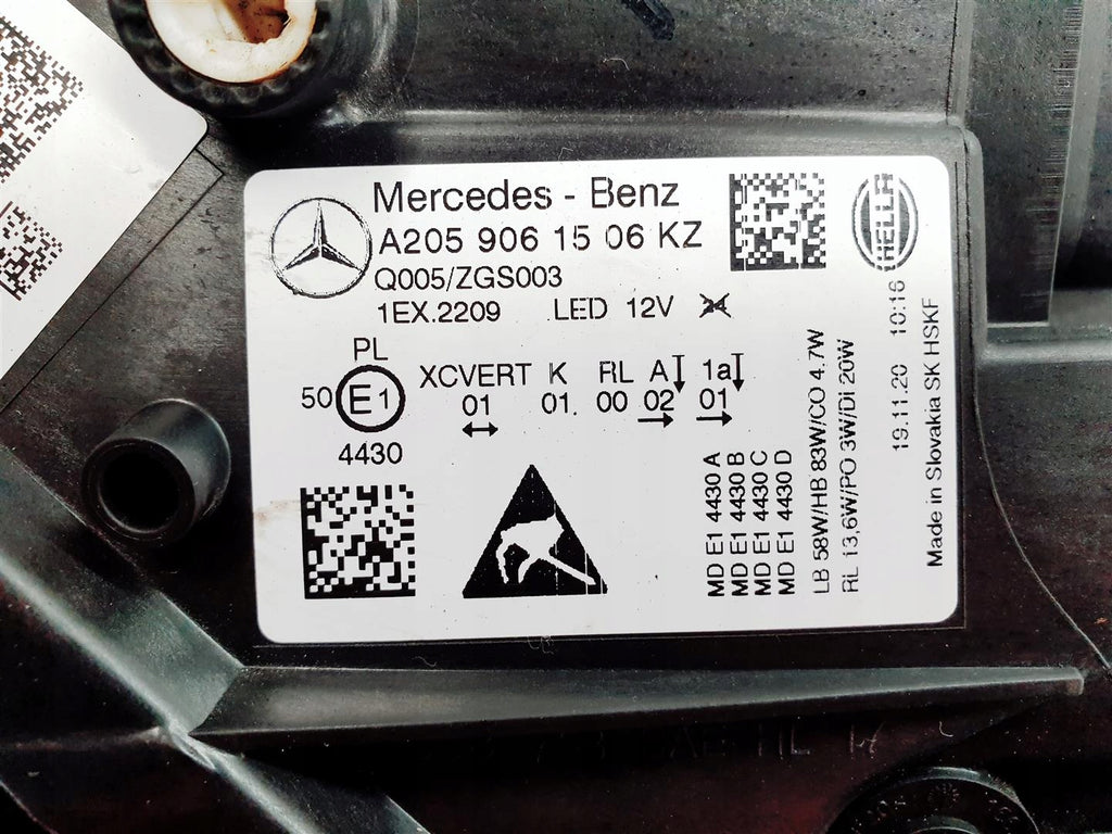 Frontscheinwerfer Mercedes-Benz W205 A2059061506 LED Links Headlight SCH1152162514lk