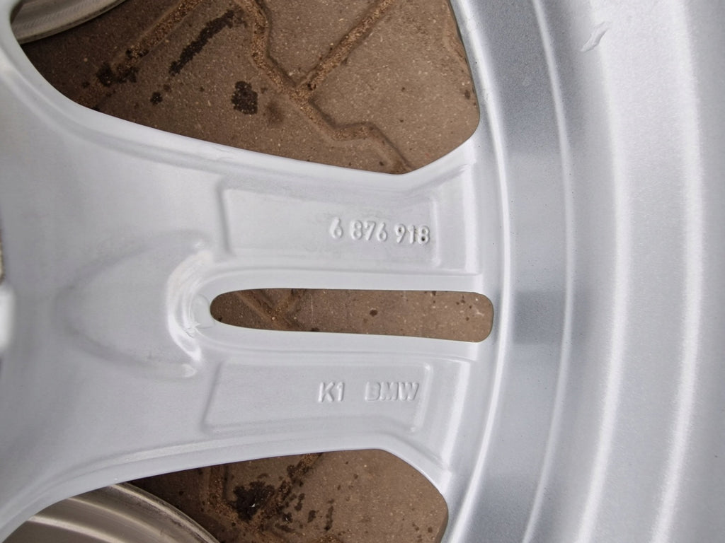 4x Alufelge 18 Zoll 7.0" 5x112 22ET Glanz Silber 6876918 BMW G01 Rim Wheel FEL6812514334lg