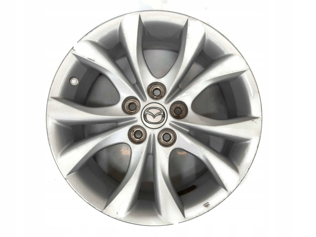 1x Alufelge 17 Zoll 7.0" 5x114.3 52 5ET Glanz Silber 9965467070 Mazda 3 5