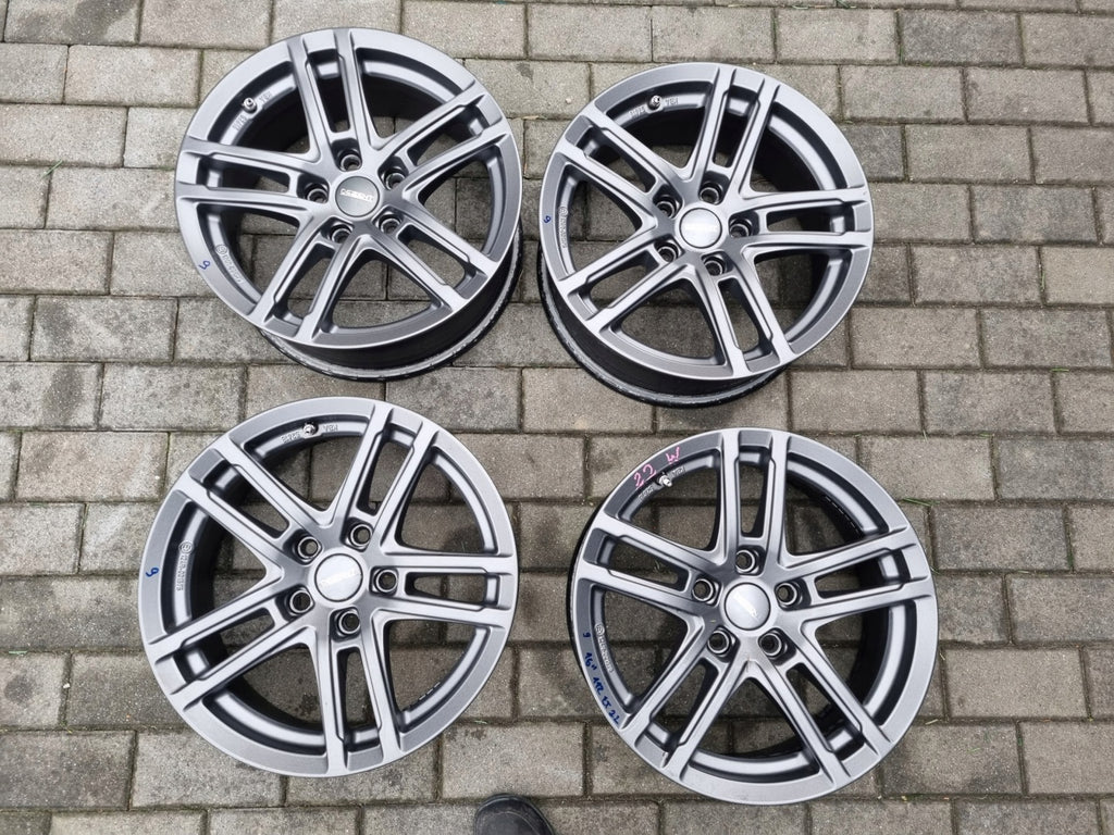 4x Alufelge 16 Zoll 6.5" 5x112 22ET Graphit BMW Rim Wheel FEL3913137334zd