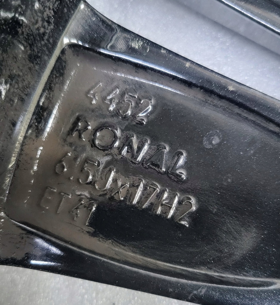 1x Alufelge 17 Zoll 6.5" 5x112 41ET Glanz Schwarz 3V0601025BG Skoda Superb Iii