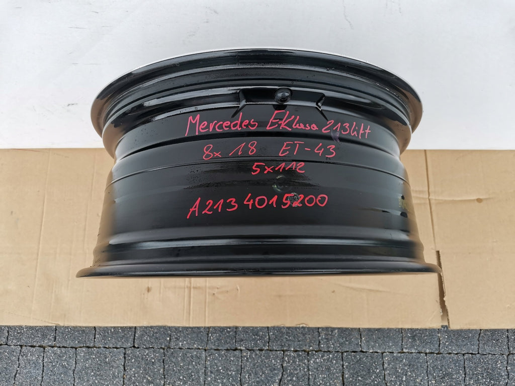 1x Alufelge 18 Zoll 8.0" 5x112 43ET A2134015200 Mercedes-Benz Rim Wheel