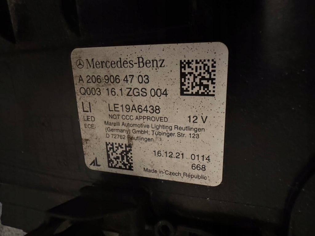 Frontscheinwerfer Mercedes-Benz W206 A20690964703 Links Scheinwerfer Headlight SCH3670923181zw