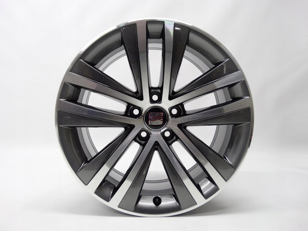 4x Alufelge 18 Zoll 7.5" 5x112 35ET Glanz Graphit 7N0601025F Mg Alhambra Sharan