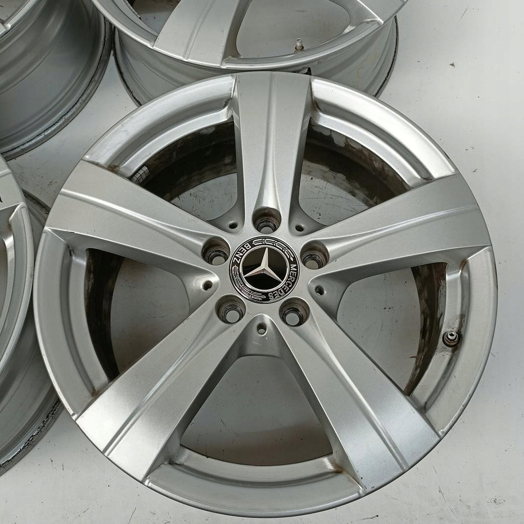 4x Alufelge 17 Zoll 7.0" 5x112 44 5ET Glanz Silber A2064017200 Mercedes-Benz FEL7827237742bh