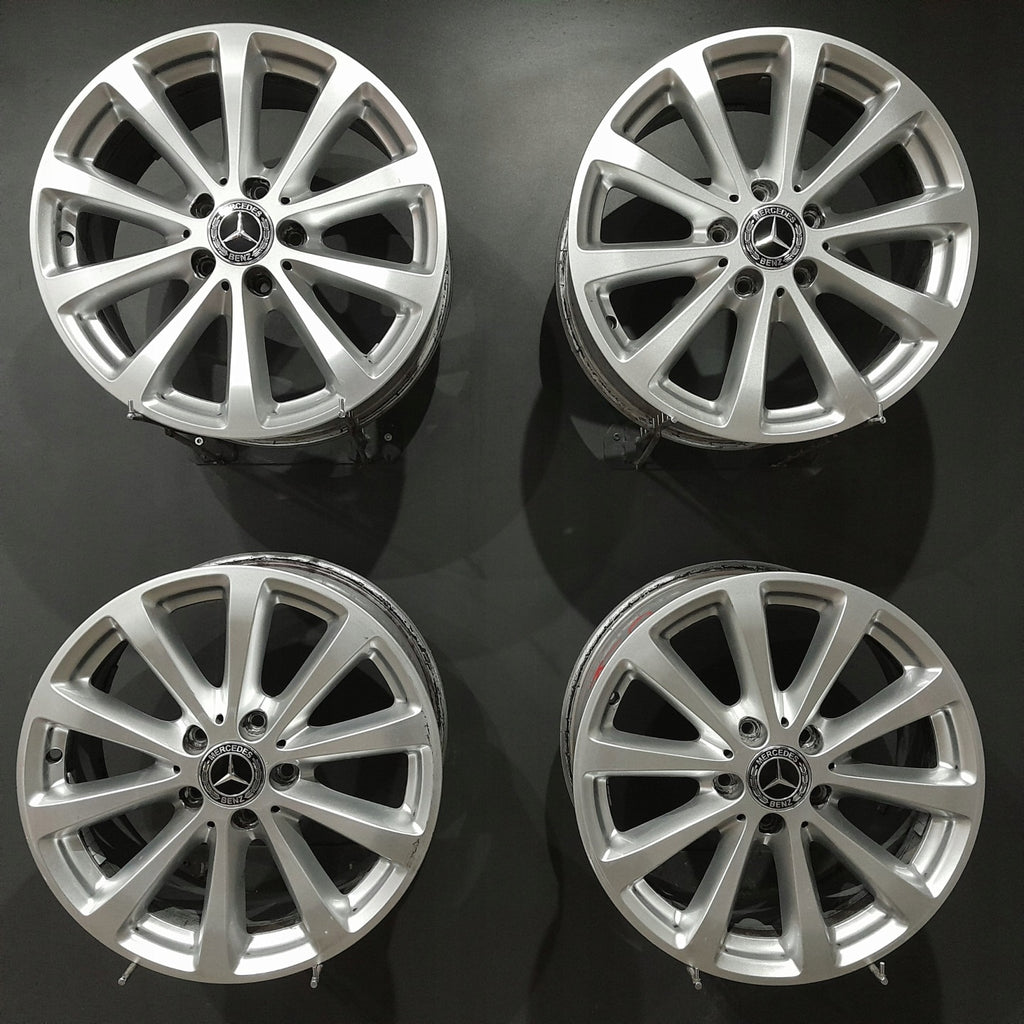 4x Alufelge 17 Zoll 7.5" 5x112 40ET Glanz Silber A2134011300 Mercedes-Benz W213 FEL7402267294wq
