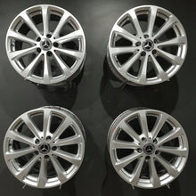 Load image into Gallery viewer, 4x Alufelge 17 Zoll 7.5" 5x112 40ET Glanz Silber A2134011300 Mercedes-Benz W213 FEL7402267294wq