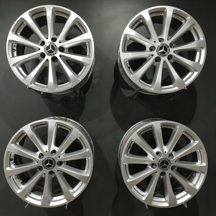 4x Alufelge 17 Zoll 7.5" 5x112 40ET Glanz Silber A2134011300 Mercedes-Benz W213 FEL7402267294wq