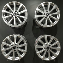 Load image into Gallery viewer, 4x Alufelge 17 Zoll 7.5" 5x112 40ET Glanz Silber A2134011300 Mercedes-Benz W213 FEL7402267294wq