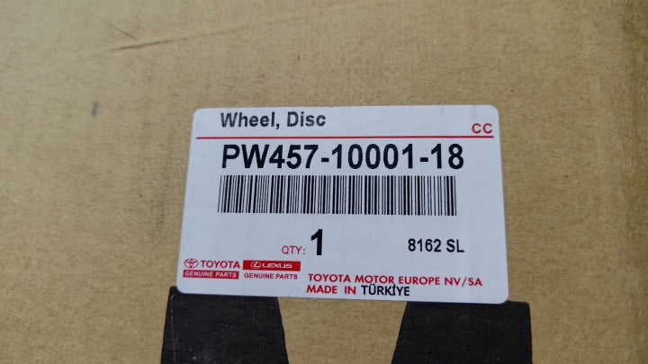 1x Alufelge 17 Zoll 6.5" 5x114.3 45ET Glanz PW457-10001 Toyota C-Hr Rim Wheel FEL2575795114jy