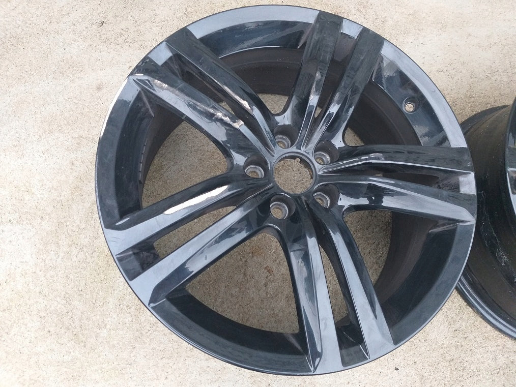 1x Alufelge 17 Zoll 7.0" 5x100 43ET Glanz Schwarz 6J0601025Q Cupra Ibiza