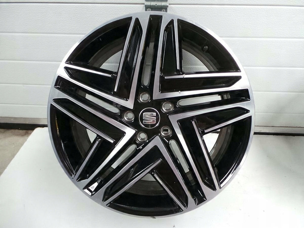 1x Alufelge 19 Zoll 7.0" 5x112 43ET Glanz 5FJ601025A Seat Tarraco Rim Wheel