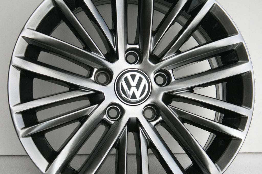 4x Alufelge 16 Zoll 6.5" 5x112 Glanz 5G0601025AT VW Passat Beetle Touran Jetta FEL1225635254wi