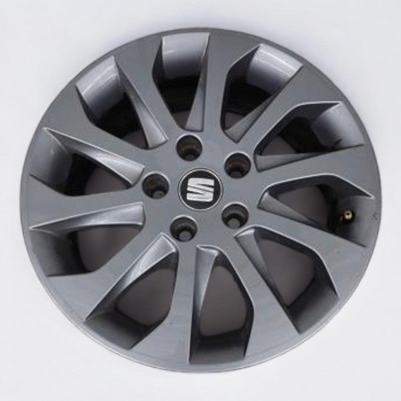 1x Alufelge 16 Zoll 6.5" 5x112 46ET Glanz Silber 5F0601025 Seat Leon Rim Wheel