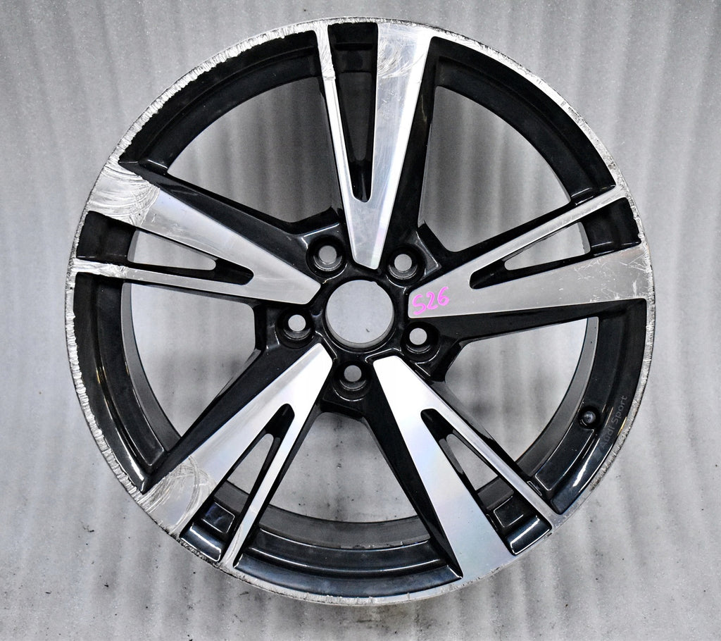 1x Alufelge 18 Zoll 8.0" 5x112 46ET Glanz Schwarz 8Y0601025N Audi Rim Wheel