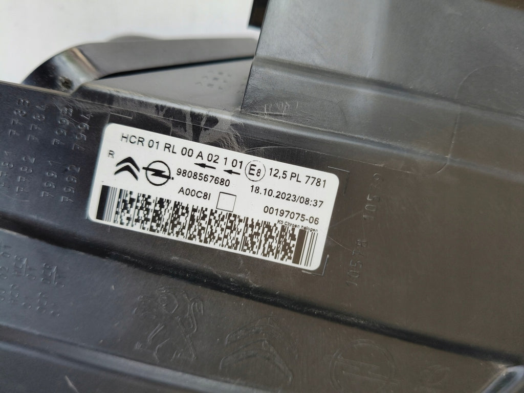 Frontscheinwerfer Citroën Jumpy Vivaro C 9808567680 Rechts Headlight SCH3820203579me