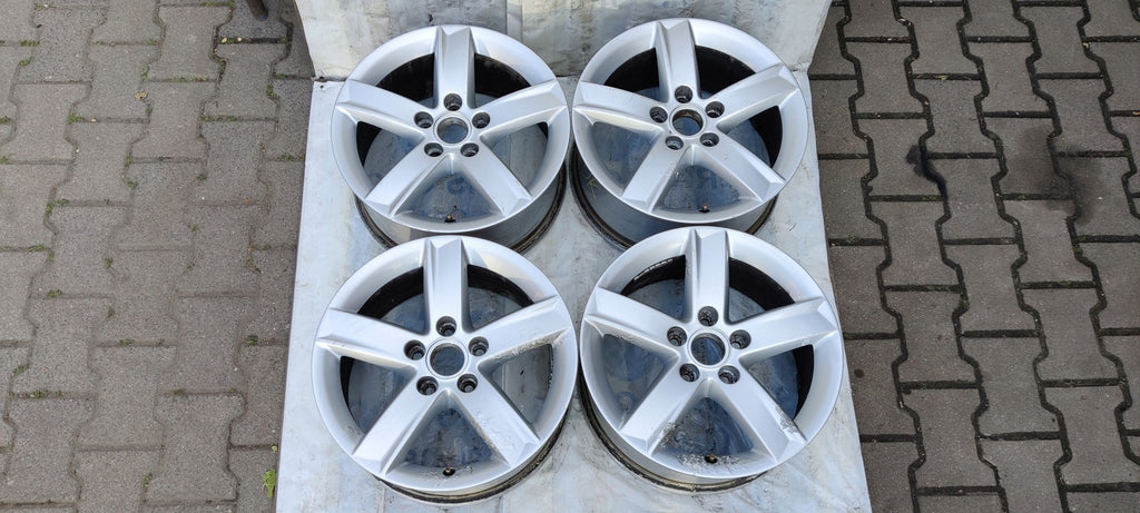 4x Alufelge 16 Zoll 7.0" 5x112 42ET Glanz Silber 4F0071496G Audi Rim Wheel