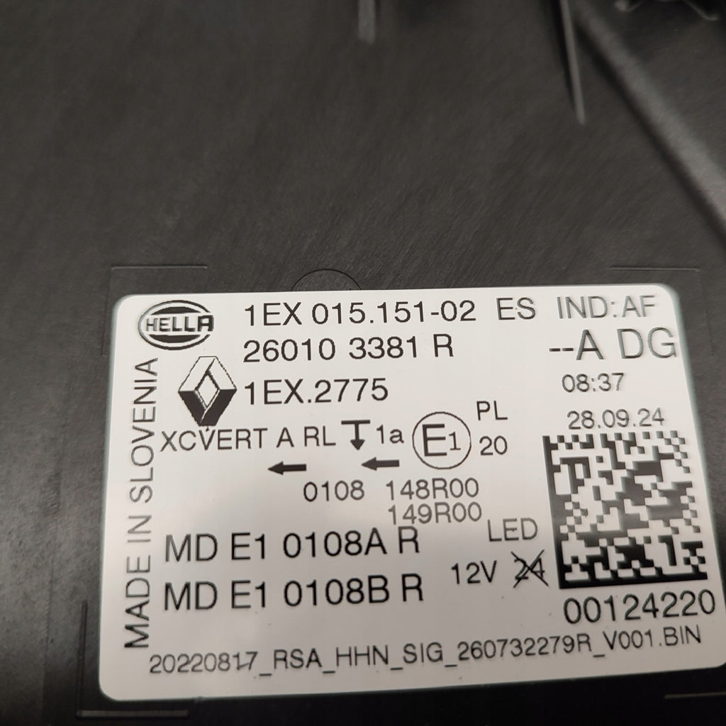 Frontscheinwerfer Renault 260103381 260103381R Full LED Rechts Headlight