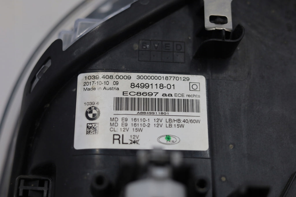 Frontscheinwerfer BMW G30 8499118 Ein Stück (Rechts oder Links) Headlight