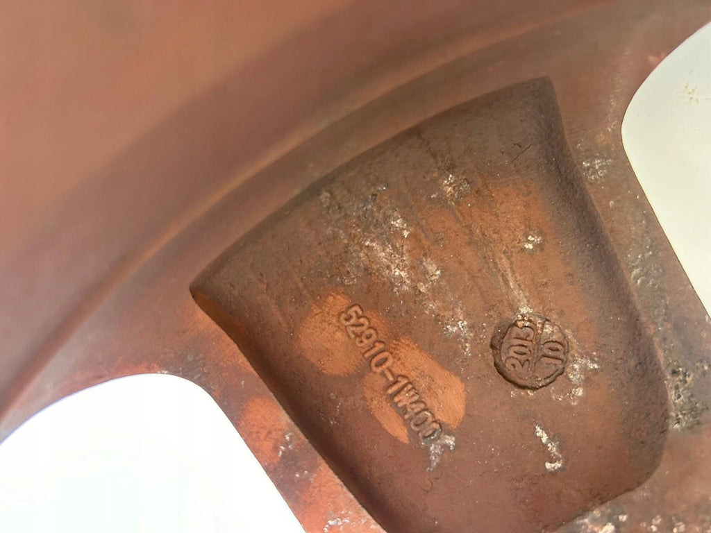 1x Alufelge 17 Zoll 6.5" 4x100 43ET Glanz Silber 52910-1W400 Kia Picanto