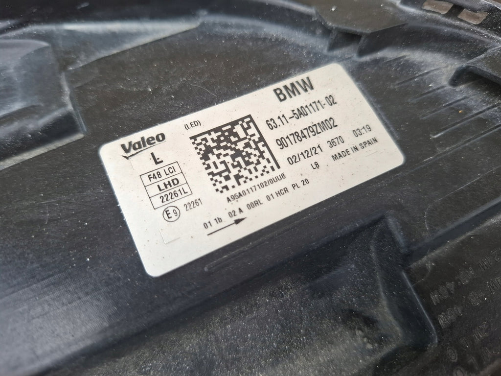 Frontscheinwerfer BMW F48 6311-5A01171-02 LED Links Scheinwerfer Headlight SCH8602703070aj