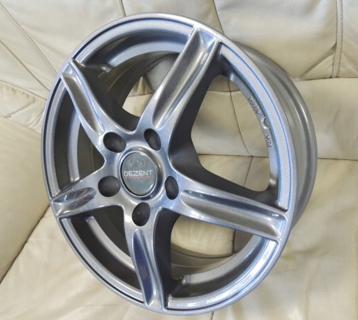 4x Alufelge 15 Zoll 6.0" 5x112 48ET Glanz Graphit TLLK8AA48 Rim Wheel FEL6534482385pr