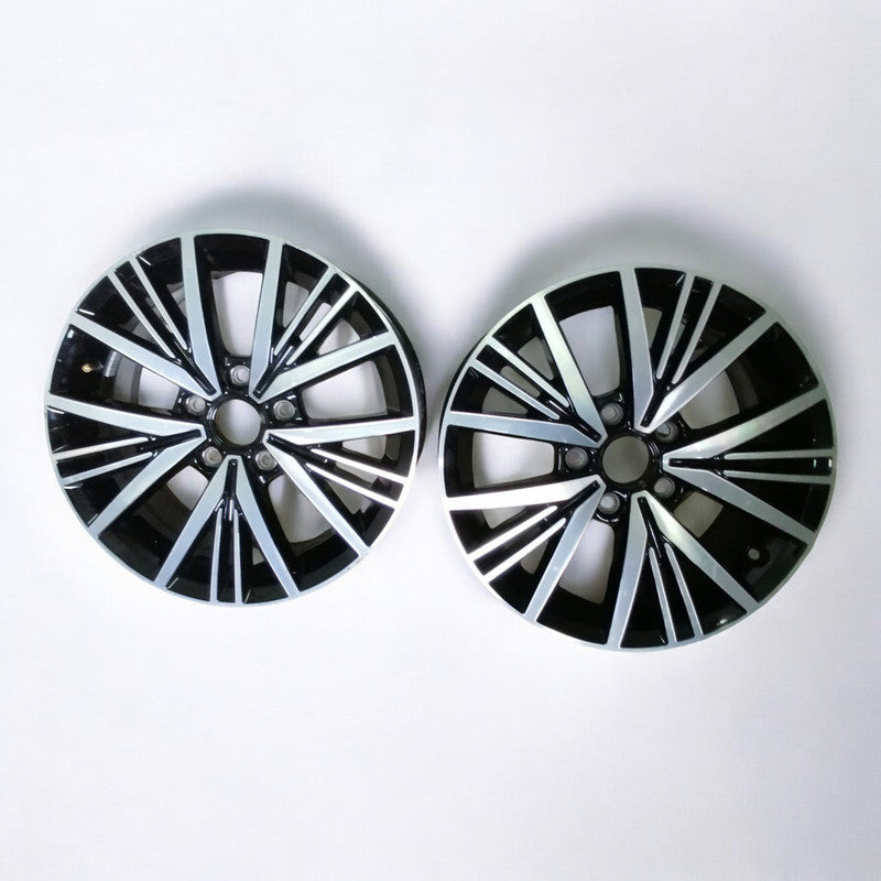 1x Alufelge 16 Zoll 6.5" 5x112 46ET Schwarz 5G0601025CD VW Golf Rim Wheel