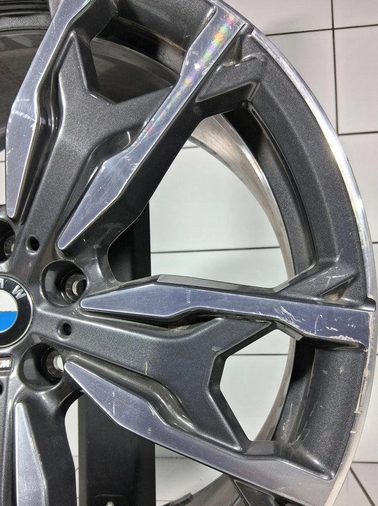 1x Alufelge 20 Zoll 9.5" 5x112 43ET Glanz Graphit 8073792 BMW Rim Wheel FEL4656931435bl