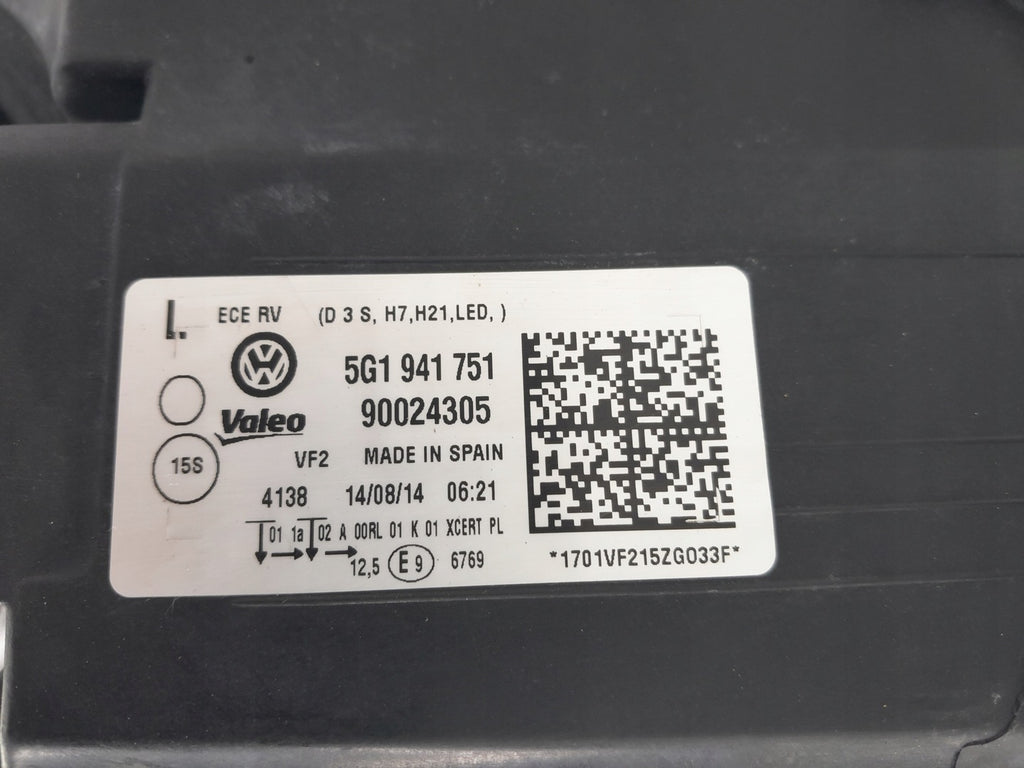 Frontscheinwerfer VW Golf VII 51G1941751A Xenon Links Scheinwerfer Headlight SCH1936671196uz