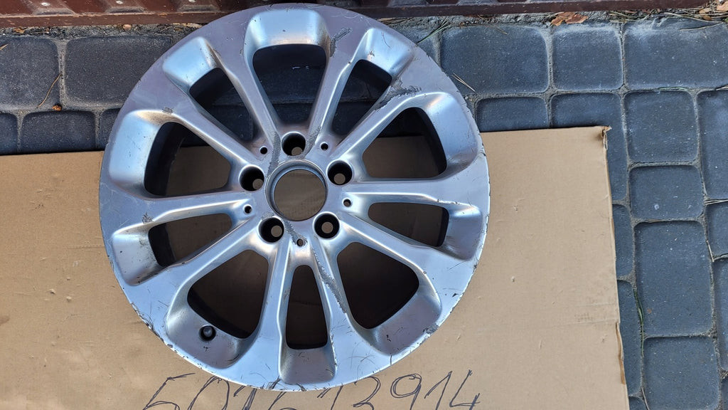 1x Alufelge 17 Zoll 6.5" 5x112 38ET Glanz Silber A1564011700 Mercedes-Benz Gla