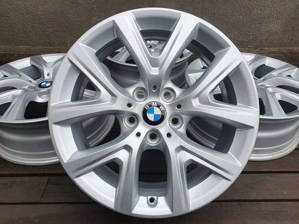 4x Alufelge 17 Zoll 6.5" 5x112 39ET Glanz Silber 6856076 BMW X1 F48 Rim Wheel FEL5574766925bc