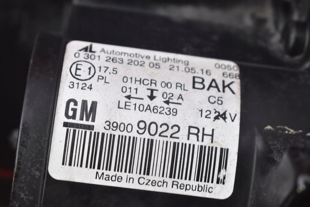Frontscheinwerfer Opel Zafira C 39009022 Rechts Scheinwerfer Headlight SCH9283940056ty