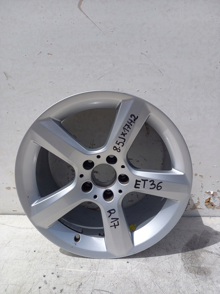 1x Alufelge 17 Zoll 8.5" 5x112 36ET Glanz Silber A1724013702 Mercedes-Benz